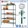 Epoxy Coated Metal Restaurant Cuisine Wire Storage Shelving